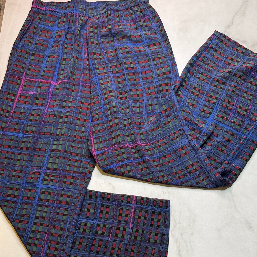 An An Londree Silk Print Pants